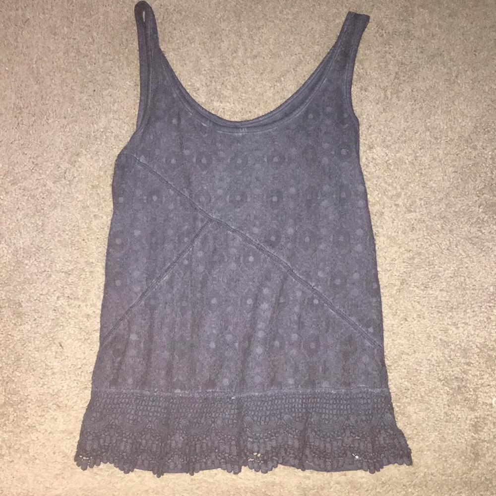 Blue lace tank